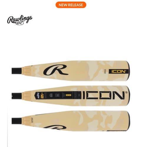 New Rawlings Icon USABat Certified Bat (-12) Composite 19 oz 31"