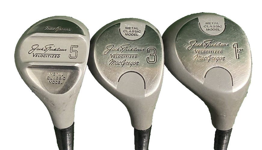 MacGregor Nicklaus Velocitized Wood Set 1W, 3W, 5W Men's RH Powerflex Steel NICE