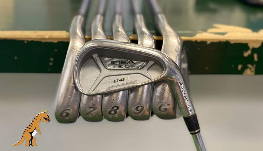 Used RH Adams Idea a4R Iron Set 5-Gap Wedge Regular Flex Steel *No P Wedge