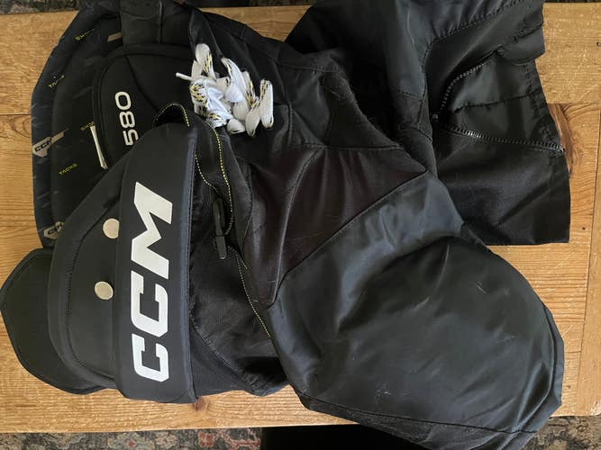 Used Senior Small CCM Tacks AS 580 Hockey Pants Pro Stock