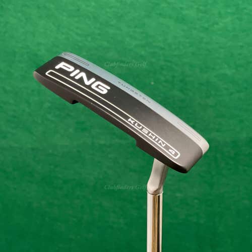 Ping 2023 Kushin 4 Black Dot 36" Flow-Neck Blade Putter Golf Club W/ HC