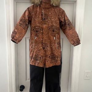 Reima Kids WARM waterproof Reimatec Ski Snowsuit 7 year OTTER Print