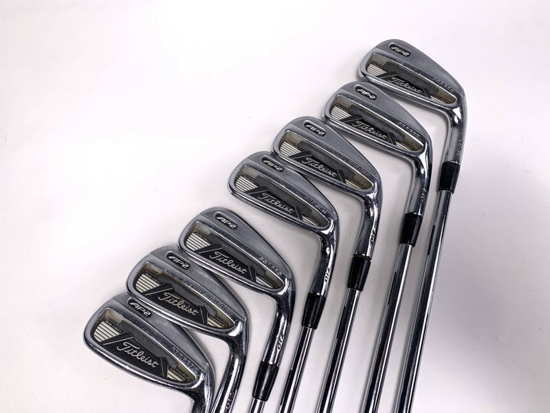 Titleist 710 AP2 Iron Set 3-9 True Temper Dynamic Gold S300 Stiff Steel Mens RH