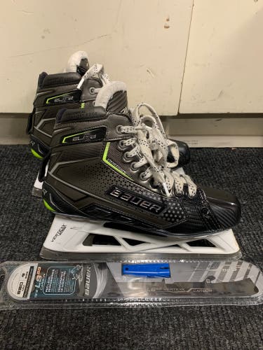 Used Bauer Elite Goalie Skates 9.5 FIT2