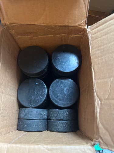 Used Hockey pucks