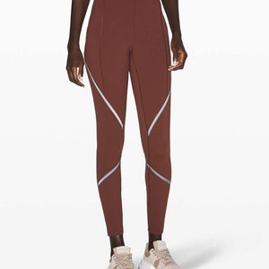 Lululemon Esker Tight Reflective *Lululemon Lab Size 2 Dark Cedar