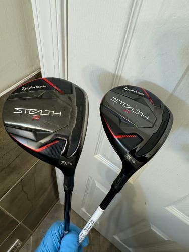 TaylorMade Stealth 3&5 Woods  Fujikura Ventus Stiff Flex Graphite Right Handed