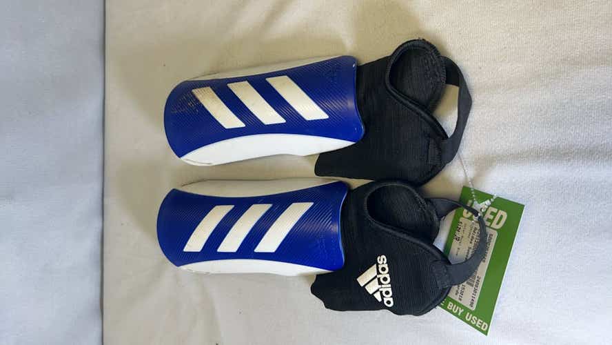 Used Adidas Junior Soccer Shin Guards