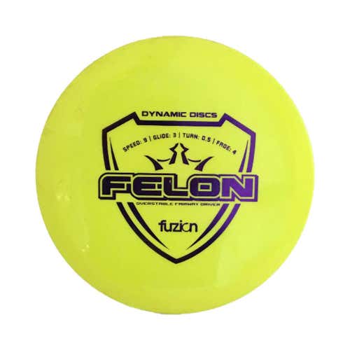 Used Dynamic Discs Fuzion Felon 169g Disc Golf Drivers