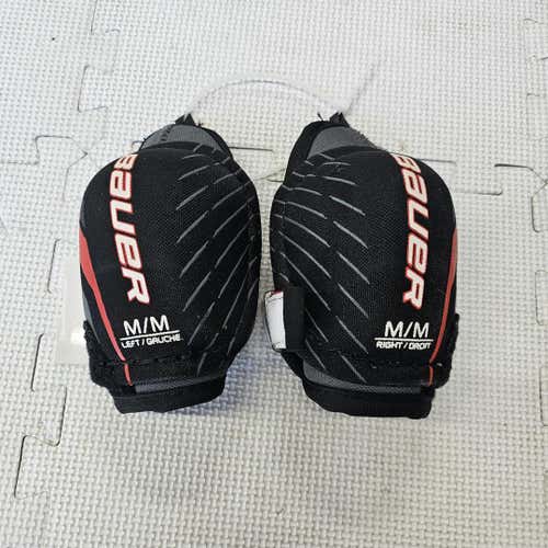 Used Bauer Lil Sport Yth Ep Md Hockey Elbow Pads