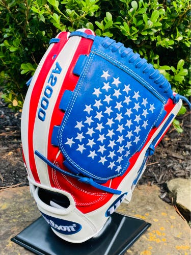 NWT Wilson A2000 "OLD GLORY" 12" B2 Model - July 2016 GOTM 100 Series - FREE SHIPPING