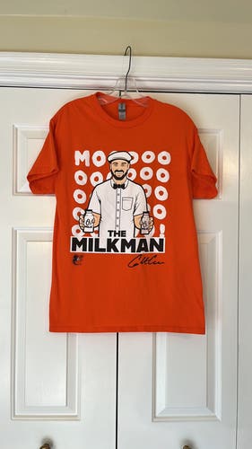 Baltimore Orioles "The Milkman" Colton Cowser tee shirt, size Med.