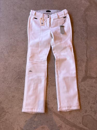 White New KJUS Women's Large Ski Pants