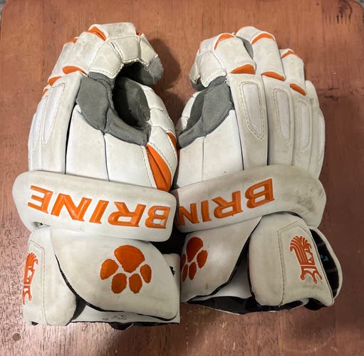 Clemson Brine king Elite Lacrosse Gloves