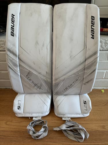Used Small Bauer Supreme S27 Goalie Leg Pads