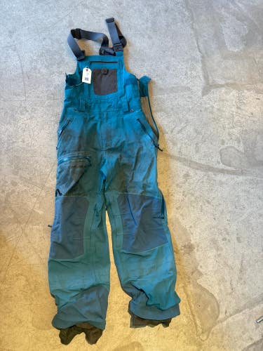 Blue Used Men's XS Flow Ski Bibs