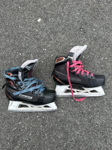 Used Bauer vapor X 700 Goalie Skates Size 1.5