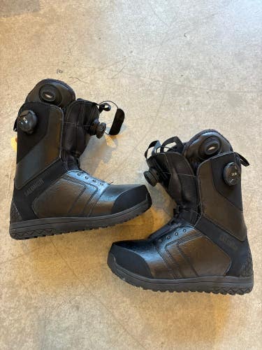 Used Size Women's 8.5 Salomon Kiana Toast Focus Boa Snowboard Boots