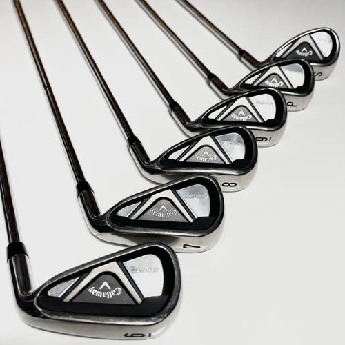 Callaway Edge Iron Set 6-9, PW, SW Right Handed Regular Flex Steel Shafts