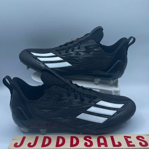 Adidas Adizero Football Cleats Black White GX4050 Men’s Size 12 NWT RARE