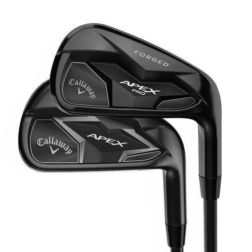 CALLAWAY 2019 APEX SMOKE COMBO IRON SETS 4-PW,AW STEEL STIFF TRUE TEMPER ELEVATE 95 BLACK STEEL (PT