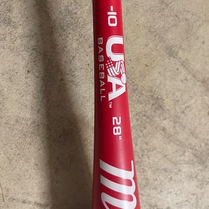 Used Marucci USABat Certified Bat (-10) Alloy 18 oz 28"