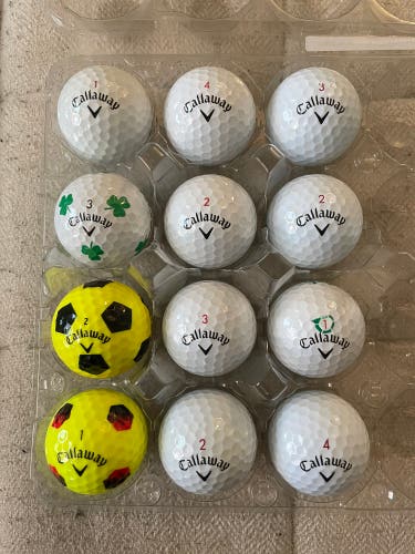 12 Callaway Chrome Soft Golf Balls