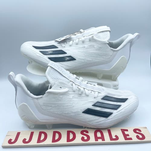 Adidas Adizero Football Cleats White Black GX4049 Men’s Size 8 NWT RARE