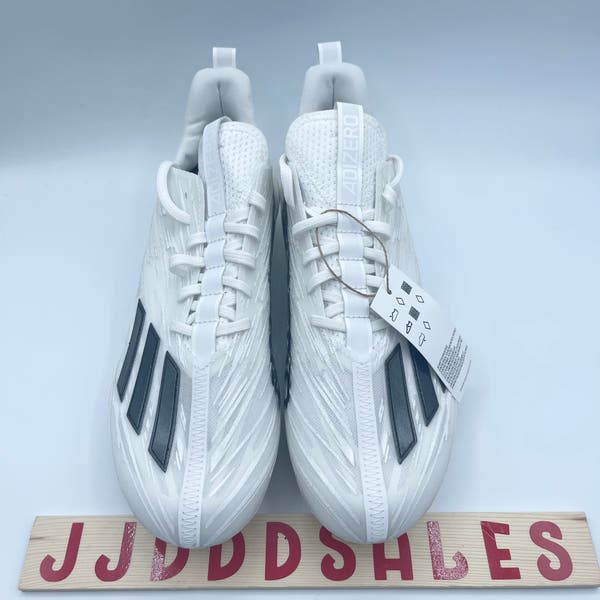 Adidas Adizero Football Cleats White Black GX4049 Men's Size