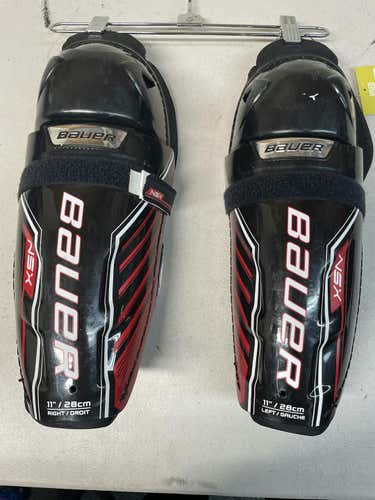 Used Bauer Nsx 11" Hockey Shin Guards