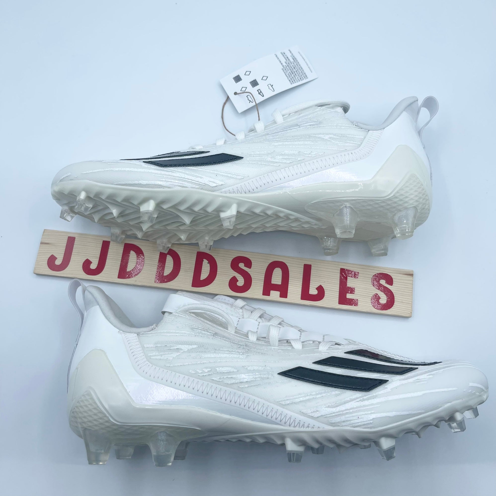 Size 14 Men’s Adidas Adizero Molded Football Cleats White Black GX4049 NEW Adidas Adizero Molded Football Cleats GX4049 | Mercari main image 2