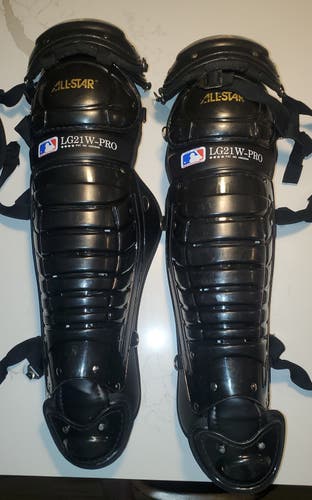 Used All Star LG21wPRO Catcher's Leg Guard