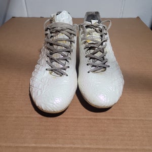White Used Size 9.5 (Women's 10.5) Unisex Adidas F50 adizero Molded Cleats Cleats