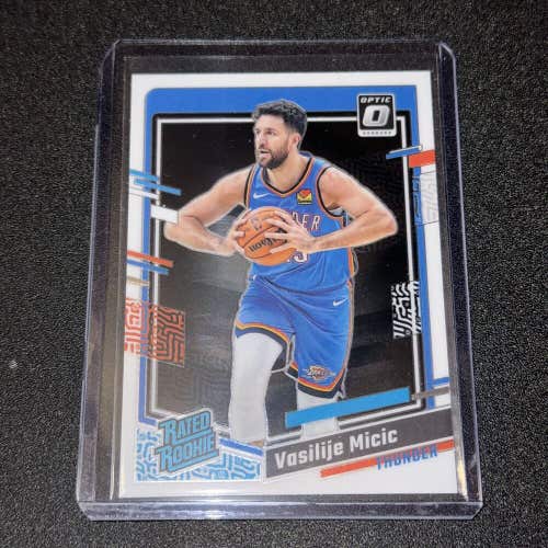 Vasilije Micic OKC Thunder 23-24 Panini Donruss Optic NBA Basketball Rated RC