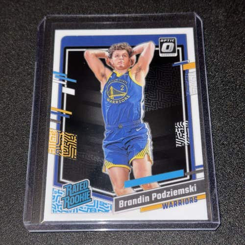 Brandin Podziemski Warriors 23-24 Panini Donruss Optic NBA Basketball Rated RC