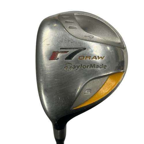 Used Taylormade R7 Draw Left Hand 5 Wood Regular Flex Graphite Shaft Fairway Woods