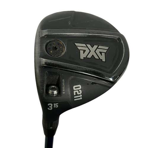 Used Pxg 0211 Left Hand 3 Wood 15 Deg Regular Flex Graphite Shaft Fairway Wood