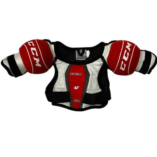 Used Ccm U+ Youth Sm Hockey Shoulder Pads