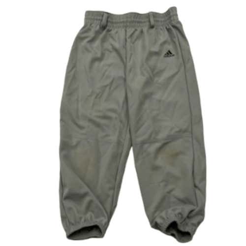 Used Adidas Bb Pant Grey Youth Sm Baseball And Softball Bottoms