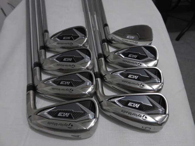 TaylorMade M3 Iron Set - 4-PW, AW - Senior Flex Graphite