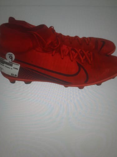 Red Used Size 9.0 (Women's 10) Men's Nike Mercurial Superfly Molded Cleats Cleats