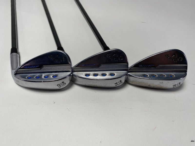 Callaway Jaws MD5 Platinum Chrome Wedge Set 50* 12 | 54* 12 | 58* 12 Stiff RH