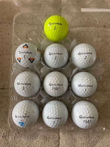 10 TaylorMade TP5 Golf Balls