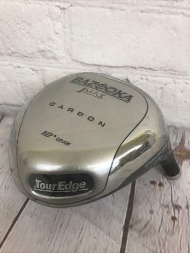 Tour Edge JMAX Bazooka Carbon DRAW 460cc Driver - 12° Loft - DRIVER HEAD ONLY!