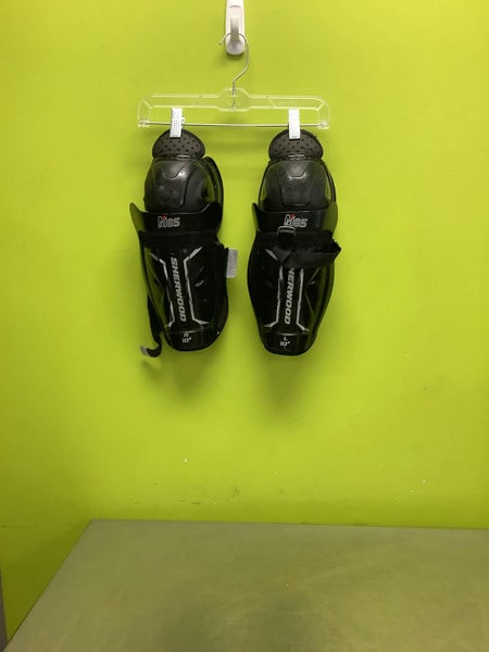 Used Sher-wood M65 10" Hockey Shin Guards