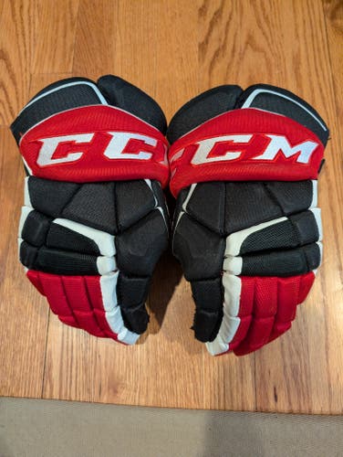 Used CCM AS1 Gloves 12" Black/Red/White