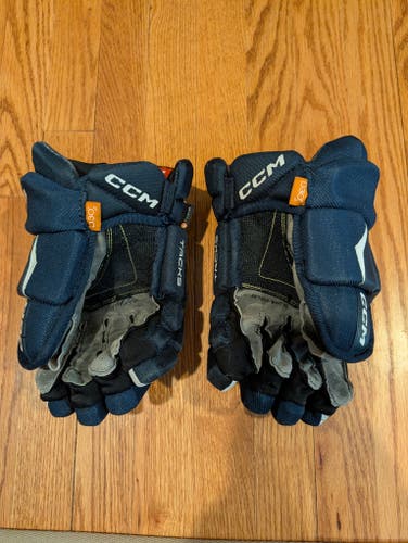 Used CCM As-v Gloves 12" Blue/White