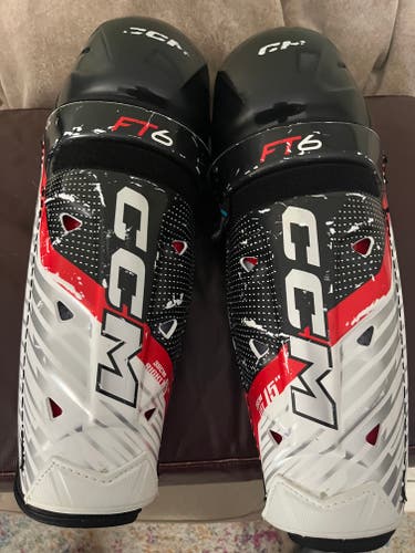 New Senior CCM Jetspeed ft6 pro 15" Shin Pads Pro Stock