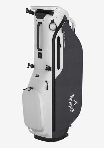 NEW 2024 Callaway Golf Fairway C White/Black Heather Stand/Carry Golf Bag