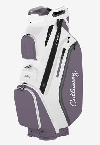 NEW Callaway Golf 2024 Org 14 White/Violet Haze Cart Golf Bag